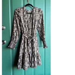 Hyfve medium snake skin print dress